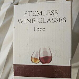 15oz Stemless Wine Glasses